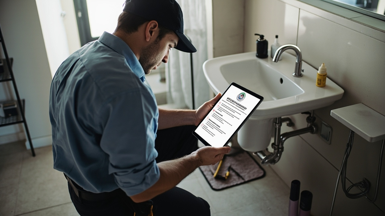 What a Professional Plumbing Maintenance Checklist Covers